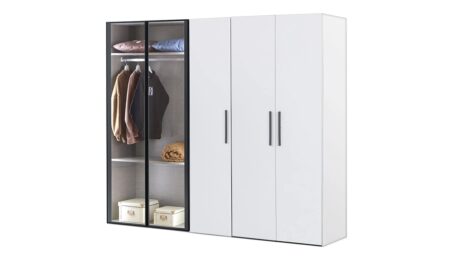 Puzzle Atlas White 5 Kapılı Dolap 504