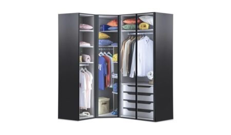 Puzzle Loft 4 Kapılı Köşe Dolap 835 + 2 Kapılı İç Çekmece